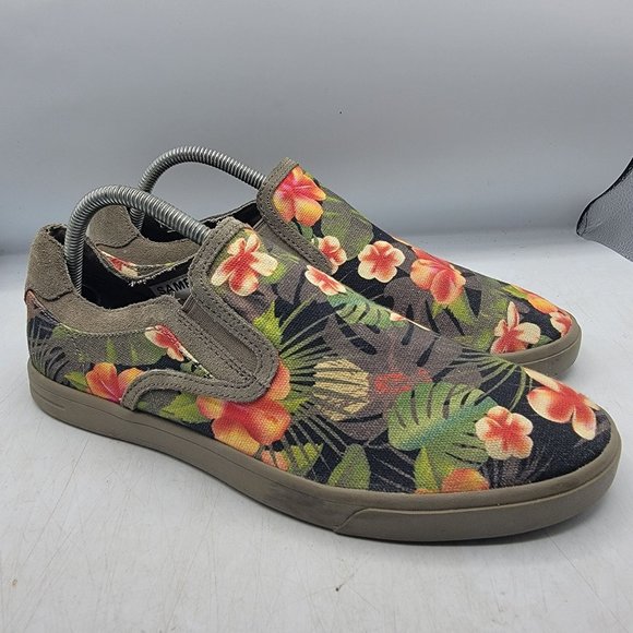 Ugg Mens Floral Slip On Sample Shoes Sneakers Casual Walking